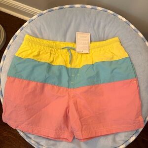 The Beaufort Bonnet Company Kids Swim Trunks - Yellow, Blue, Pink